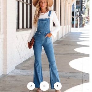 BELL BOTTOM OVERALLS - DENIM